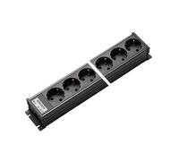 Martin Kaiser Bloc multiprises 8 voies sans interrupteur noir (Prise européenne) - 1102/8sw [10 Pièces]