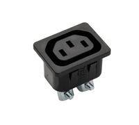 Martin Kaiser C13 Appliance Inlet Socket Earthing Terminal IP20 Black - 796/15/SW [50 Pieces]