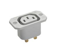 Martin Kaiser IEC Inlet Appliance Socket C13 70 Degree 10A Earthing Terminal - 796/48/gr [50 Pieces]