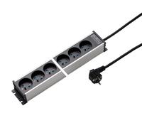 Martin Kaiser Power Strip 10-Way 45 degrees Earthing Pin Shutter Cable 1.5m (Prise européenne) - 1117KZL10l-sw15 [10 Pièces]