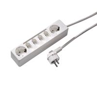 Martin Kaiser Prise 6 voies avec 2 prises Schuko 4 Euro Câble 1.5m (Prise européenne) - 1012ZL/15W/kws [10 Pieces]