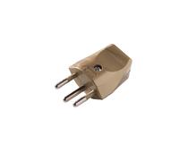 Martin Kaiser Swiss Plug Type 12/10 Amp avec contact de mise à la terre Or - 521N/go [100 Pieces]