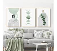 Martin Kench Lot de 3 posters bohémiens, images esthétiques de plante verte, tableaux muraux modernes, décoration de salon, chambre à coucher, sans cadre, C, 30 x 40 cm