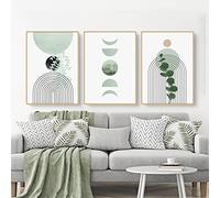 Martin Kench Lot de 3 posters bohémiens, images esthétiques de plante verte, tableaux muraux modernes, décoration de salon, chambre à coucher, sans cadre, C, 40 x 50 cm