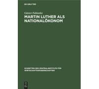 Martin Luther Als Nationalökonom