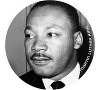 martin Luther king - 10cm - Sticker/autocollant