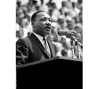 Martin Luther King Jr sur le podium | Poster | Décoration murale | Décoration d'intérieur |
