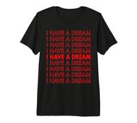 Martin Luther King Junior Un Jour où J'Ai Un rêve rétro T-Shirt Haut de Gamme