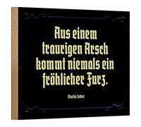 Martin Luther - Plaque décorative en bois avec citation de Martin Luther - Style vintage - Pour la maison et le bureau - 18 x 12 cm