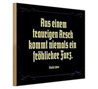 Martin Luther - Plaque décorative en bois avec citation de Martin Luther - Style vintage - Pour la maison et le bureau - 40 x 30 cm