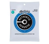 Martin MA130 - Jeu de cordes guitare acoustique - Authentic Silk & Steel bronze - Custom 11.5 - 47.0