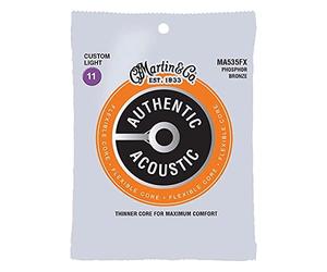 Martin MA535FX - Jeu de cordes Phosphore Bronze Flexible Core - Custom Light 11-52