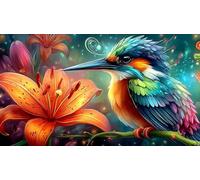 Martin-pêcheur 1000 pièces Papier recyclé Puzzle Extremement Difficile Jeux éducatifs pour Toute la Famille Cadeau pour Femmes et Hommes 70x50cm/1000pcs