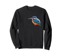 Martin-pêcheur commun isolé réaliste Oiseau Art Sweatshirt