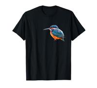 Martin-pêcheur commun isolé réaliste Oiseau Art T-Shirt