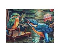Martin-pêcheur pêchant Un Poisson 300 Pièces Puzzle Adulte en Carton Épais Anti-Déchirure Anti-Stress Loisir Créatif Difficile Niveau Expert Idée Cadeau Anniversaire Premium 300 PCS/40x28cm