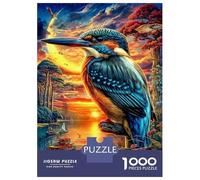 Martin-pêcheur Puzzle 1000 Piece, Puzzle Jeu Éducatif Défi Jouet Jeu D'adresse pour Toute La Famille 38x26cm/1000pcs
