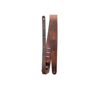 Martin Sangle cuir style vintage marron, largeur 5 cm, logo en relief (A0065)