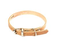MARTIN SELLIER-Collier en cuir naturel pour chien 1,4x36 cm