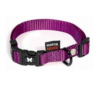 Martin Sellier - Collier en nylon mauve réglable Martin Sellier 40-55 cm