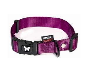 Martin Sellier - Collier en nylon mauve réglable Martin Sellier 45-65 cm