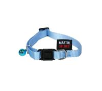 Martin-Sellier - Collier pour chat - nylon uni bleu (20/30cm x 10mm)