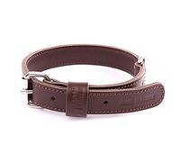 Martin-Sellier - Collier pour chien - marron cuir double (65cm x 30mm)