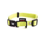 MARTIN SELLIER-Collier réglable en nylon vert citron pour chien - 2x40/55 cm