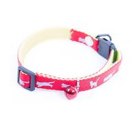 MARTIN SELLIER-Collier réglable pour chat réfléchissant rouge 25/35x1 cm
