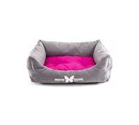 Martin Sellier - Corbeille Domino de 50x40cm - Gris Fuchsia