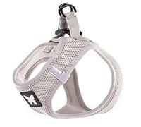 Martin Sellier Harnais Chien Mesh Haute qualité à répartition Uniforme Grand Confort Boucle Rapide Bandes réflechissantes (XS, Gris)