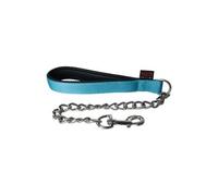 Martin Sellier - Laisse en Chaîne Très Forte avec Nylon de 60cm pour Chien - Turquoise