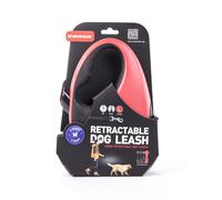 MARTIN SELLIER-Laisse rétractable 2 Soft sangle coloris noir et rouge - L