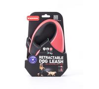 MARTIN SELLIER-Laisse rétractable 2 Soft sangle coloris noir et rouge - M