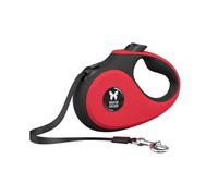 MARTIN SELLIER-Laisse sangle rétractable rouge pour chien 5 m