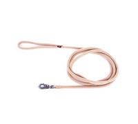 MARTIN SELLIER-Longe ronde pour chien coloris beige 1,3 cm x 3 m