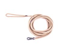 MARTIN SELLIER-Longe ronde pour chien coloris beige 1,3 cm x 5 m
