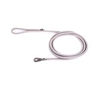 MARTIN SELLIER-Longe ronde pour chien coloris gris 1,3 cm x 3 m