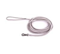 MARTIN SELLIER-Longe ronde pour chien coloris gris 1,3 cm x 5 m
