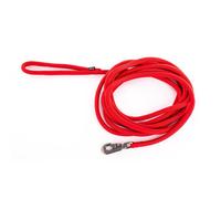 MARTIN SELLIER-Longe ronde pour chien coloris rouge Martin Sellier - 1,3 cm x 5 m