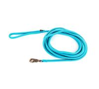 MARTIN SELLIER-Longe ronde pour chien coloris turquoise 1,3 cm x 5 m