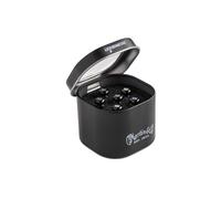 MARTIN Set de 6 chevilles pour chevalet de guitare, en liquid metal, finition black et perle (18APP0015)