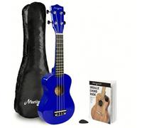 Martin Smith Ukulélé Soprano 21 Pouces avec Housse de Transport, Guide d’Accords, Cordes de Rechange et Médiators - Kit Débutant