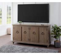 Martin Svensson Home Garden District Credenza Meuble TV 100 % bois massif Marron