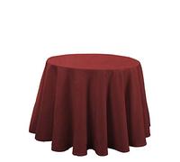 Martina Home Altea Jupe de Table Civière, Tissu, Bordeaux, Ronde 90 Ø