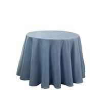 Martina Home Altea Jupe de Table en Tissu Bleu Diamètre 90 cm