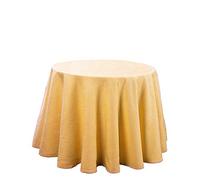 Martina Home Altea Jupe de Table en Tissu Doré Rond 90 Ø