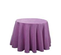 Martina Home Altea Jupe de Table Ronde en Tissu Lilas 80 Ø