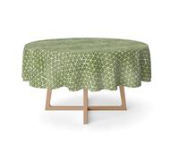 Martina Home Cervia Nappe en Résine Ronde Vert 140 cm