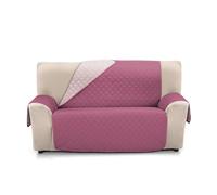 Martina Home Couvre-canapé matelassé réversible Ambar 4 Places Aubergine Saumon